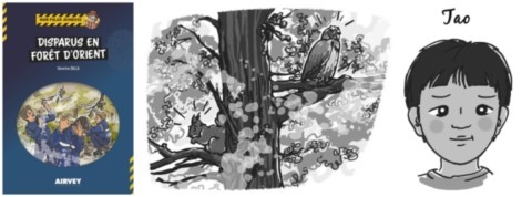 Illustration roman policier Disparus en forêt d'Orient